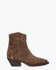 2072-46 Donkerbruin Dames Enkelboots