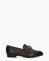 21I095 Zwart/Goud Damesloafers