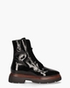 5913-01 Zwart Dames Veterboots
