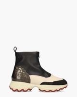 6346 Zwart/Multicolor Dames Enkelboots