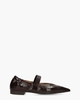 A7421 Donkerbruin Damesballerina