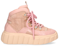 AGL Blondie Trekk High D943501 Roze Damessneakers