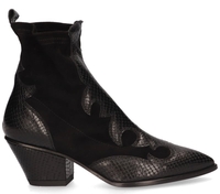 AGL D137554 Zwart Dames Enkelboots