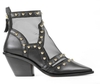AGL D239579 Zwart/Goud Dames Enkelboots