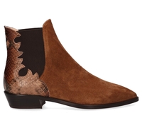 AGL D530550 Cognac Dames Chelseaboots