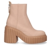 AGL Tiggy D263501 Beige Dames Enkelboots
