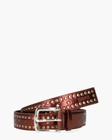 Alexandria Metallic Studs Bordeauxrood Damesriem