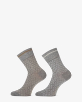Alix 2-Pack Grijs Damessokken