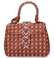 Allan K Kirsten Mini DJ Bruin/Multicolor Tas