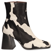 Alohas South Cow Zwart/Wit Dames Enkelboots