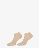 Amsterdam 2-Pack Beige Dames Sneakersokken