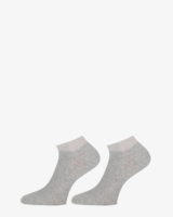Amsterdam 2-Pack Lichtgrijs Dames Sneakersokken