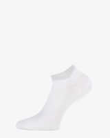 Amsterdam 2-Pack Wit/Zilver Dames Sneakersokken