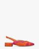 Anouk-Ma Oranje/Roze Dames Slingbackpumps