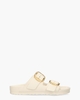 Arizona Big Buckle Off-White Damesslippers