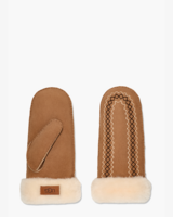 Atherson Embroidered Mitten Chestnut Dameshandschoenen