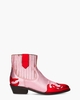 Austin Metallic Roze/Rood Dames Enkelboots