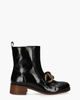 BE2402X Zwart Dames Enkelboots