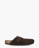Boston Shearling Donkerbruin Damesslippers