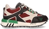 Bronx Hacker Bordeauxrood/Multicolor Damessneakers