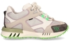 Bronx Hacker Off-White/Groen Damessneakers