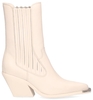 Bronx Low-Kole Metal Toe Off-White Dames Chelseaboots