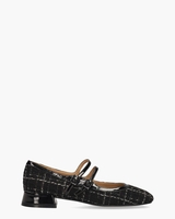 Cardiff Zwart/Wit Damesloafers
