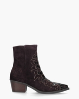 Carlotta Aubergine Dames Enkelboots