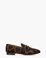 Catrina Bruin/Zwart Damesloafers