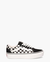 Checkerboard Old Skool Platform Zwart/Wit