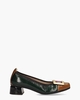 CHI233141 Groen/Cognac Damesloafers