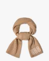 Chunky Crafted Rib Scarf White Pepper Sjaal