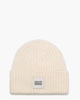 Chunky Rib Beanie Beige Damesmuts