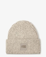 Chunky Rib Beanie Light Grey Muts