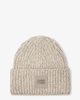 Chunky Rib Beanie Light Grey Muts