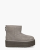 Classic Mini Platform Grijs Dames Enkelboots
