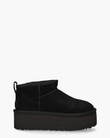 Classic Ultra Mini Platform Boot Black Dames Enkelboots