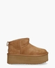 Classic Ultra Mini Platform Cognac Dames Enkelboots