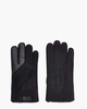 Contrast Sheepskin Tech Glove Zwart Herenhandschoenen