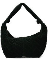 DAY ET Day XL Putty Velvet Hobo Donkergroen Tas