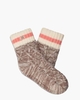 Deedee Fleece Lined Quarter Socks Allspice/Pink Coral Damessokken