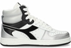 Diadora Sport Magic Basket Mid Space Wit/Zilver/Zwart Damessneakers