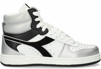 Diadora Sport Magic Basket Mid Space Wit/Zilver/Zwart Damessneakers