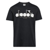 Diadora Sport SS 5Palle OC Zwart T-Shirt