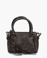 Distress Deon Bowler Bag Small Zwart Tas