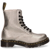 Dr. Martens 1460 Pascal Stud Emboss Zilver Dames Veterboots