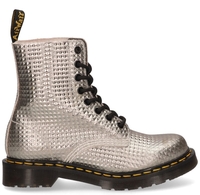 Dr. Martens 1460 Pascal Stud Emboss Zilver Dames Veterboots