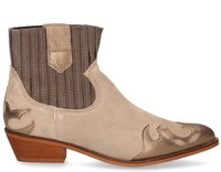 DWRS Label Austin Beige/Bruin Dames Enkelboots