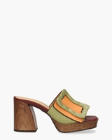 Eden Oranje/Groen Damesslippers