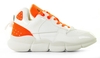 F-WD FWS34021A Wit/Oranje Damessneakers